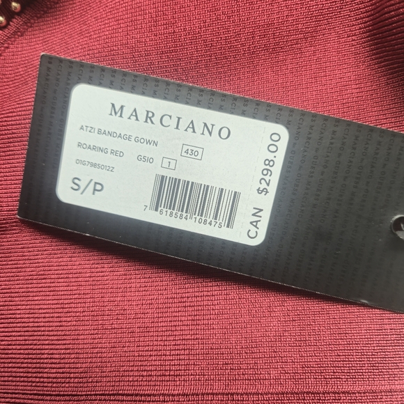 NWT Marciano Atzi Bandage Gown Red size Small - Picture 7 of 9